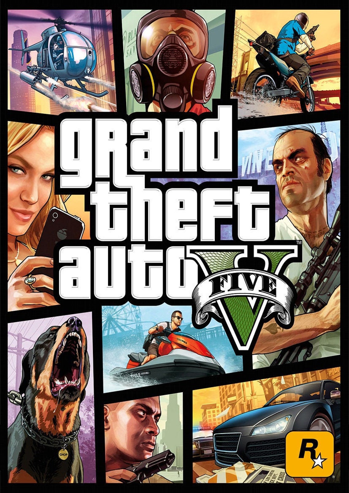 Jeu GTA V Grand Theft Auto V Complet FR - PS3 - Très Bon état Avec Poster Et Carte