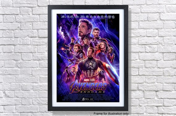 Marvel Avengers Endgame Movie Poster  Etsy