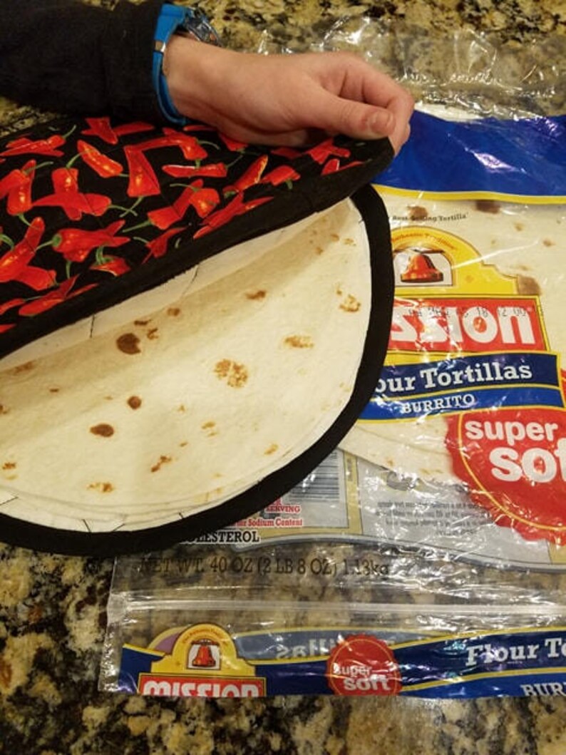 Mexican Food. Tortilla Warmer Burrito Size Kitchen Decor Etsy