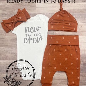 Gender Neutral Going Home Outfit Gender Neutral Coming Home Outfit New To The Crew Arrows Gender Neutral Baby Clothes Unisex Baby Clothes