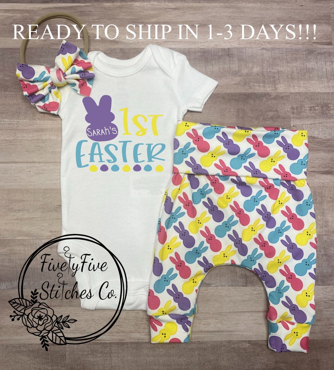 Baby Girl Easter Outfit Personalized Baby Girl Easter Outfit Baby Girl