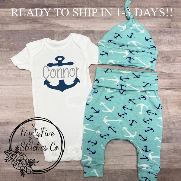 Nautical Baby Outfit Etsy