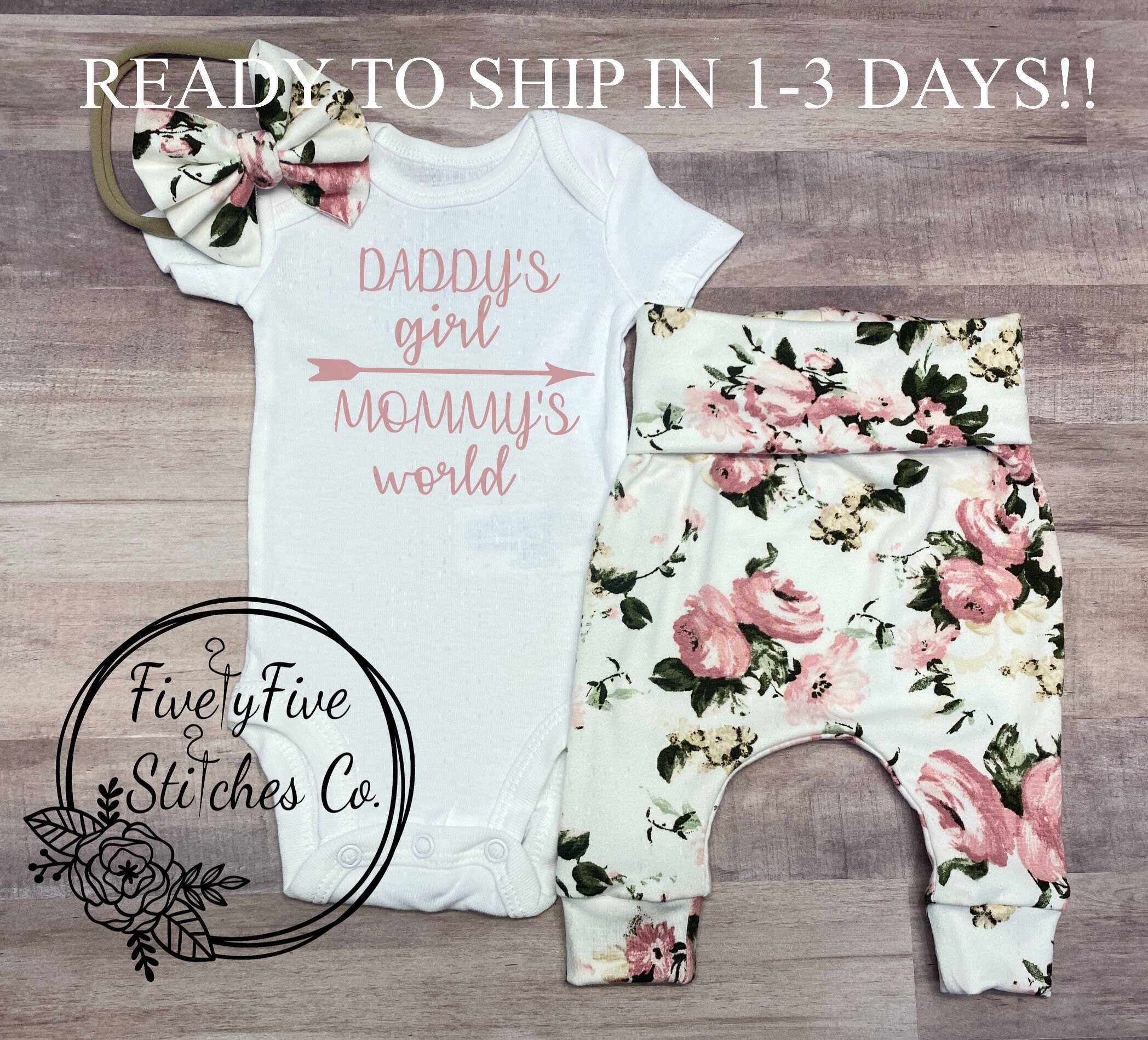 Daddy's girl outfit newborn sales