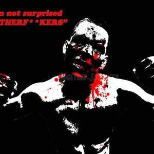 Nate Diaz quote art pre signed photo print poster - 12x8 inches (30cm x 20cm) - Superb quality