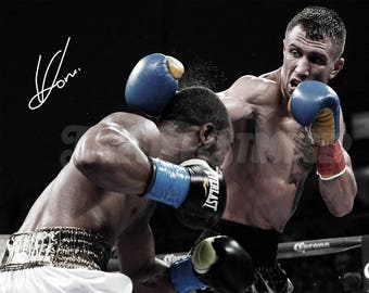 Vasyl Lomachenko pré signé affiche d’impression photo - 12x8 pouces (30cm x 20cm) - Qualité superbe