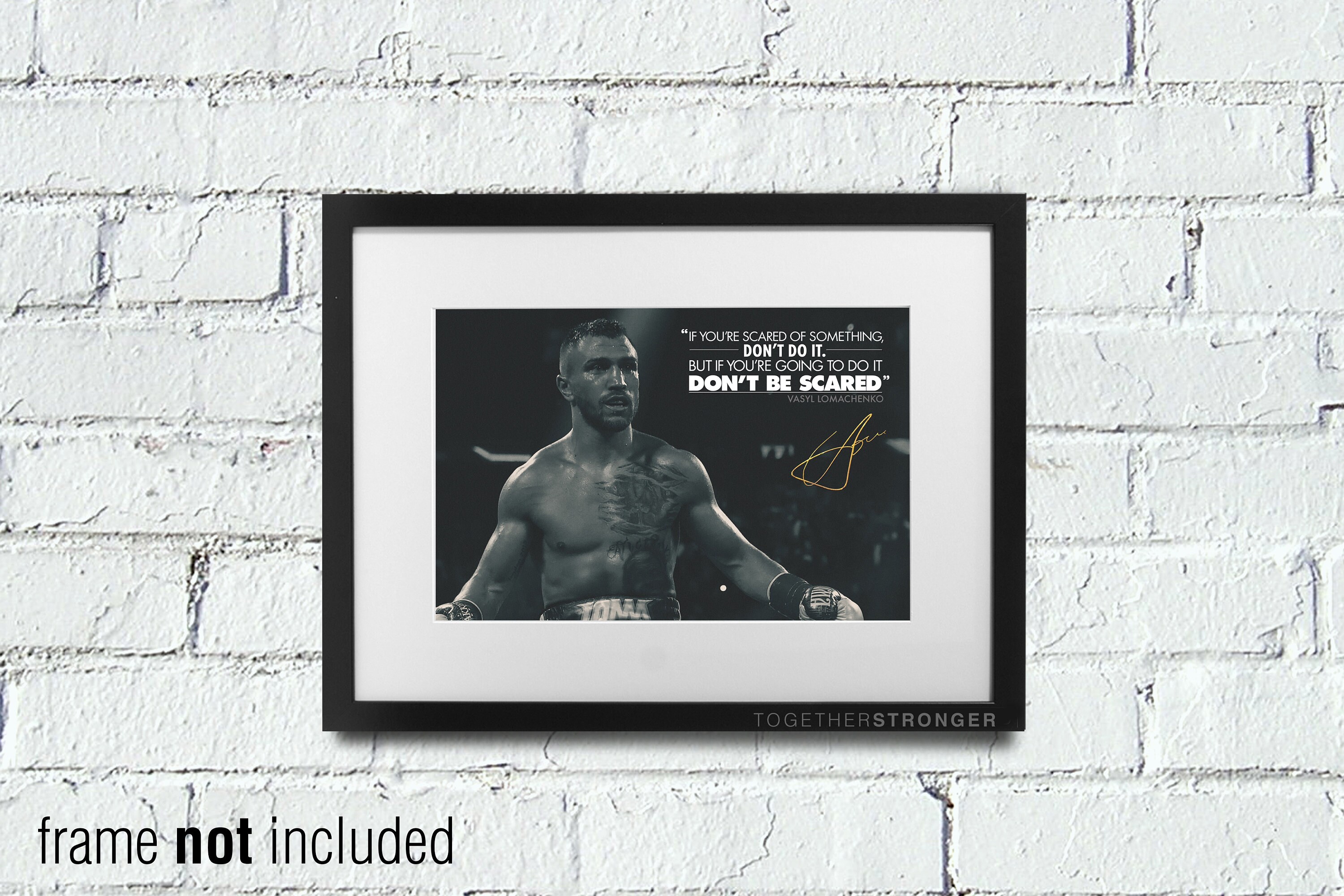 ワシル・ロマチェンコの名言 サイン入り写真プリントポスター - 12x8