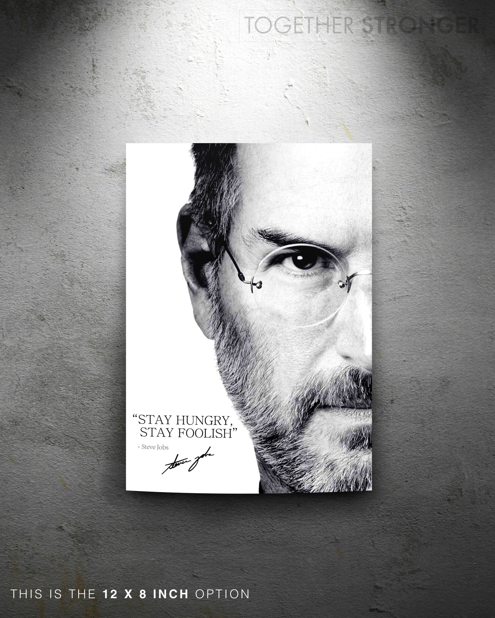 Steve Jobs Quote Art Pre Signed Photo Print Poster 12x8 Etsy