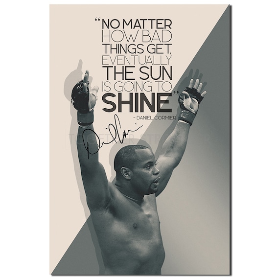12 X 8 Ufc George St Pierre inspiradoras motivacionales MMA cita poster print