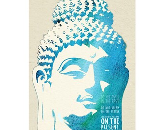 Buddha quote art photo print poster - 12x8 inches (30cm x 20cm) - Superb quality - N.0 2