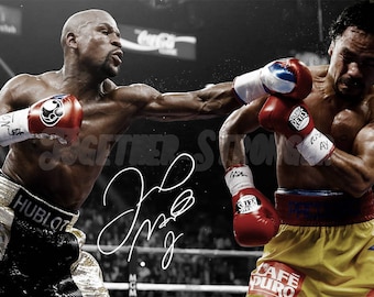 Floyd Mayweather pre signed photo print poster - 12x8 inches (30cm x 20cm) - Superb quality
