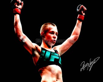 Thug Rose Namajunas pre signed photo print poster - Superb quality