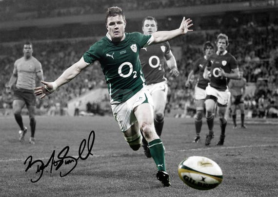 Ireland Autograph Signed & Framed Photo Brian O'Driscoll Ireland Autograph Signed & Framed Photo Brian O'Driscoll