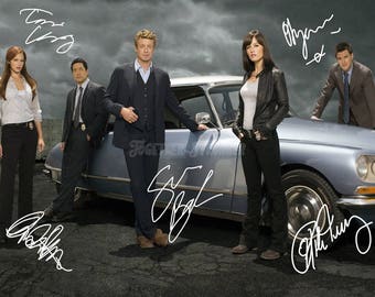 The Mentalist cast pre signed photo print poster - Superb quality - Simon Baker