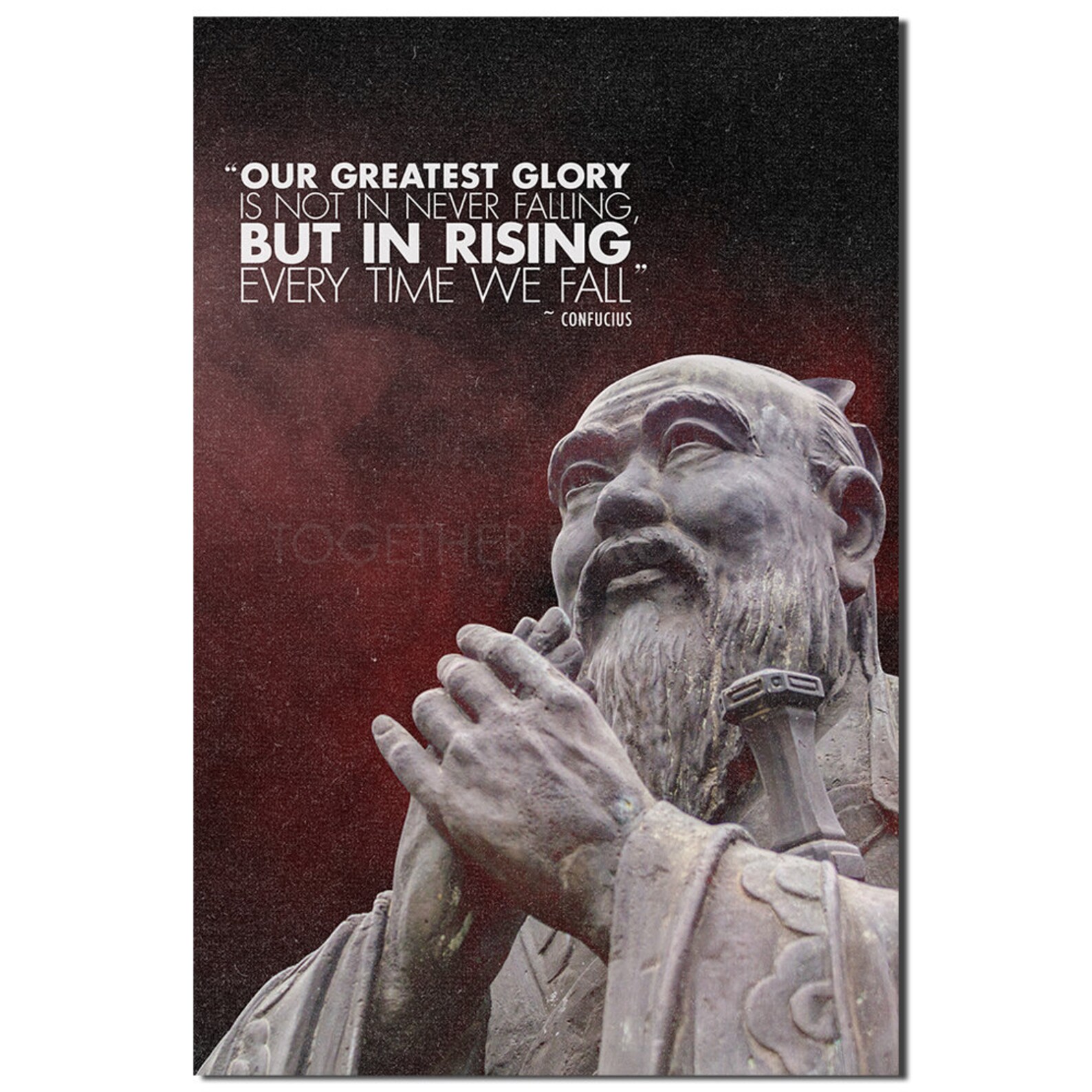 Confucius quote art photo print poster 12x8 inches 30cm x | Etsy