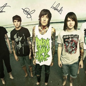 Traiga el cartel de impresión fotográfica prefirmada de Bring Me the Horizon - Excelente calidad - Oliver Sykes