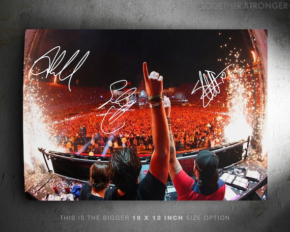 Axwell Superb Quality Swedish House Mafia photo print poster pre signed
