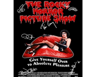 The Rocky Horror Picture Show cast pre signed photo print poster - 12x8 inches (30cm x 20cm) - Superb quality