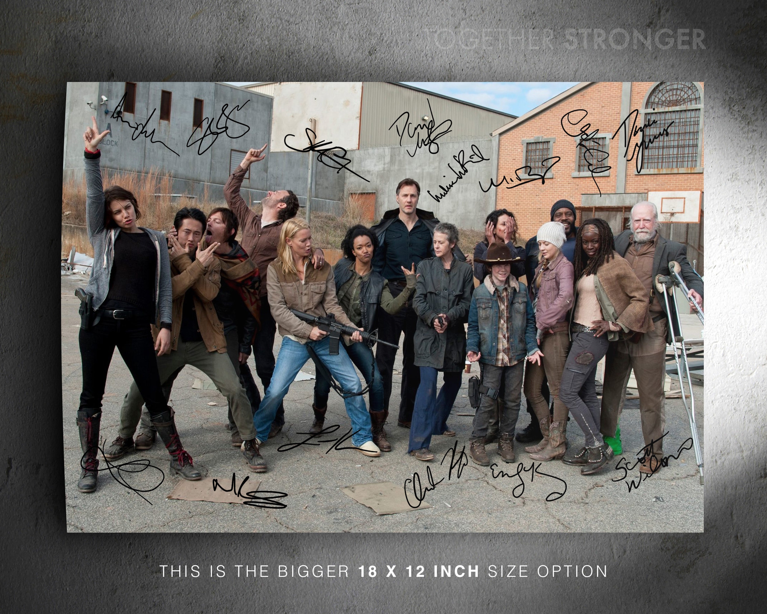 The Walking Dead Cast Pre Signed Photo Print Poster 12x8 - Etsy