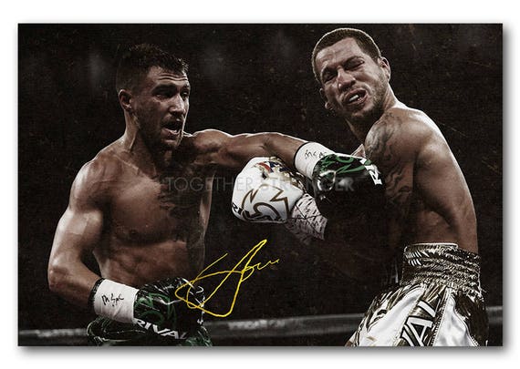 pre signed Vasyl Lomachenko photo print poster 12 x 8 inches