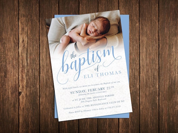Baby Boy Baptism christening Invitation Template 100 Editable Text Printable INSTANT DOWNLOAD Etsy UK
