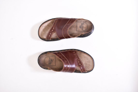 vintage brown DR MARTENS slide sandals 7