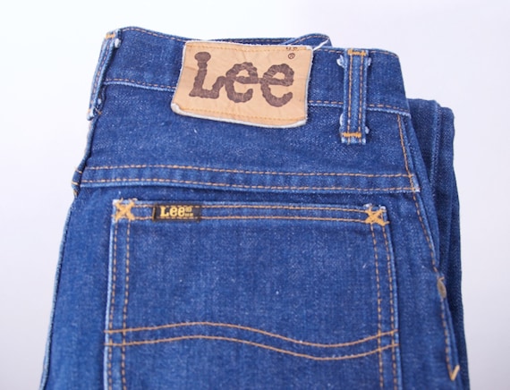 perfect vintage 70s LEE JEANS dark wash jeans 70s… - image 5