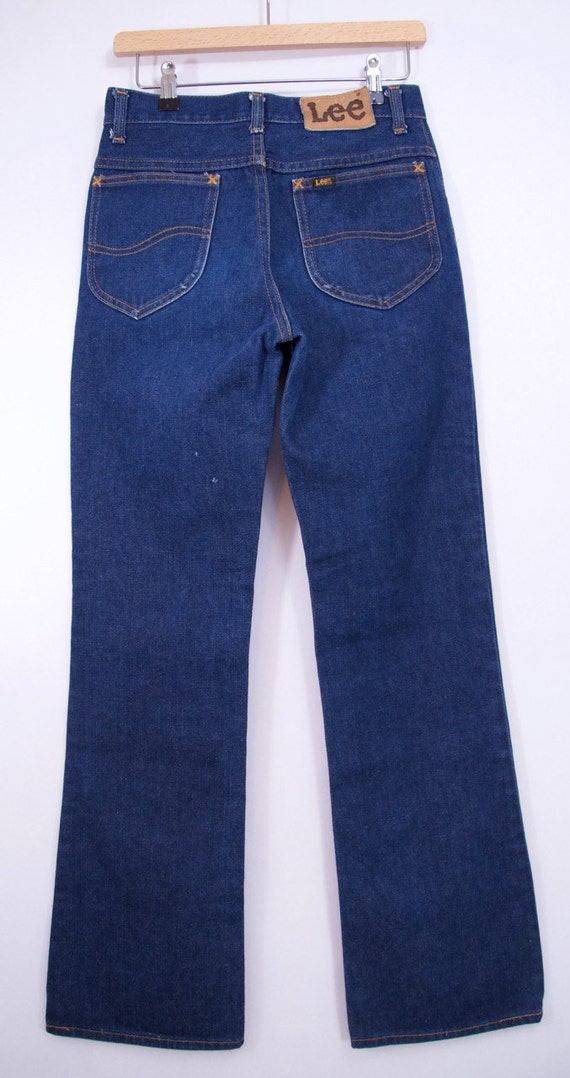 perfect vintage 70s LEE JEANS dark wash jeans 70s… - image 3