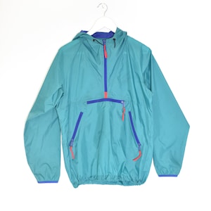 90s VINTAGE hooded pullover windbreaker jacket