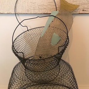 CESTA DE PESCA DE MALLA DE ALAMBRE FRANCESA *Tamaño XL