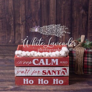 Digital Backdrop Christmas - Digital Backdrop Newborn - Digital Background Newborn -  Photography - Vintage Christmas Crate