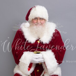 Santa holding newborn - digital backdrop - digital background