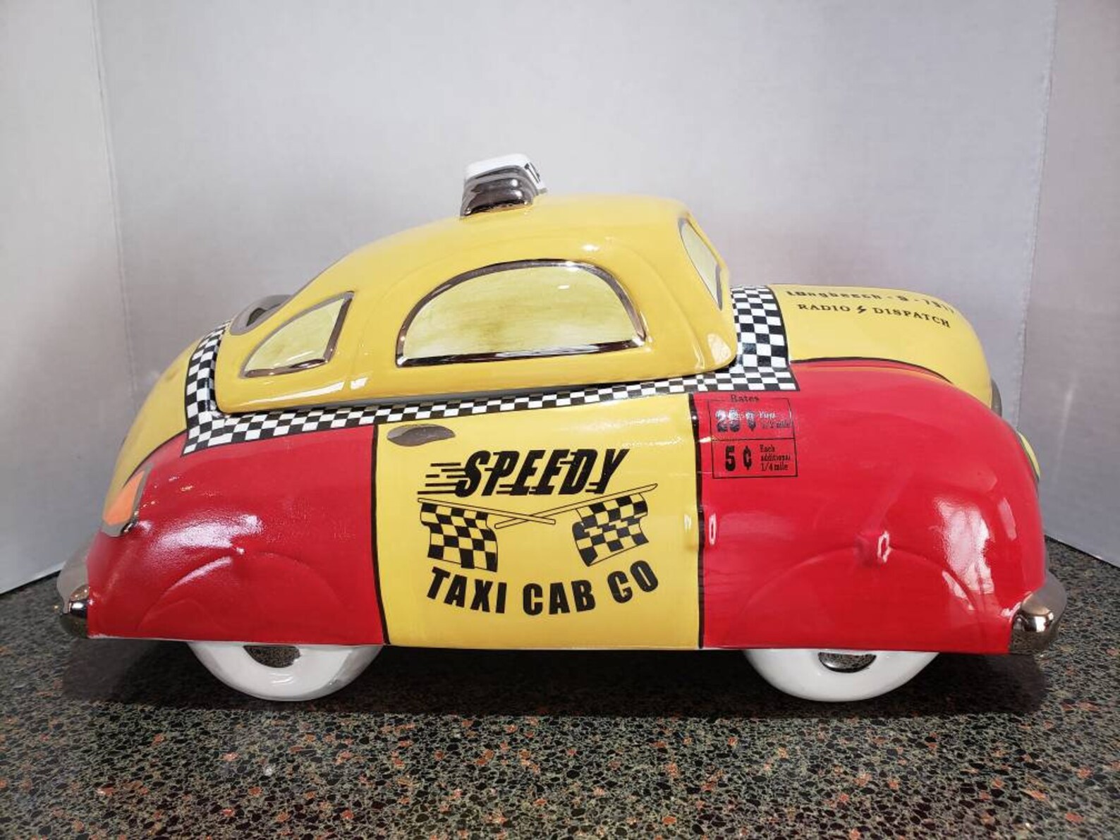 Henry Cavanagh 108 Speedy Taxi Cab Cookie Jar Etsy