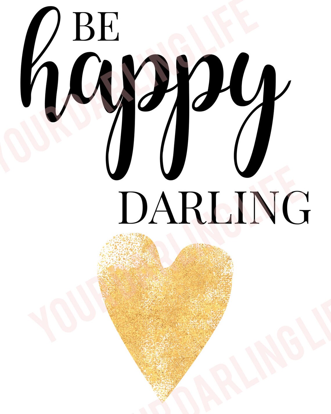 Printable Quote Art 8x10 Printable Wall Art Be Happy - Etsy
