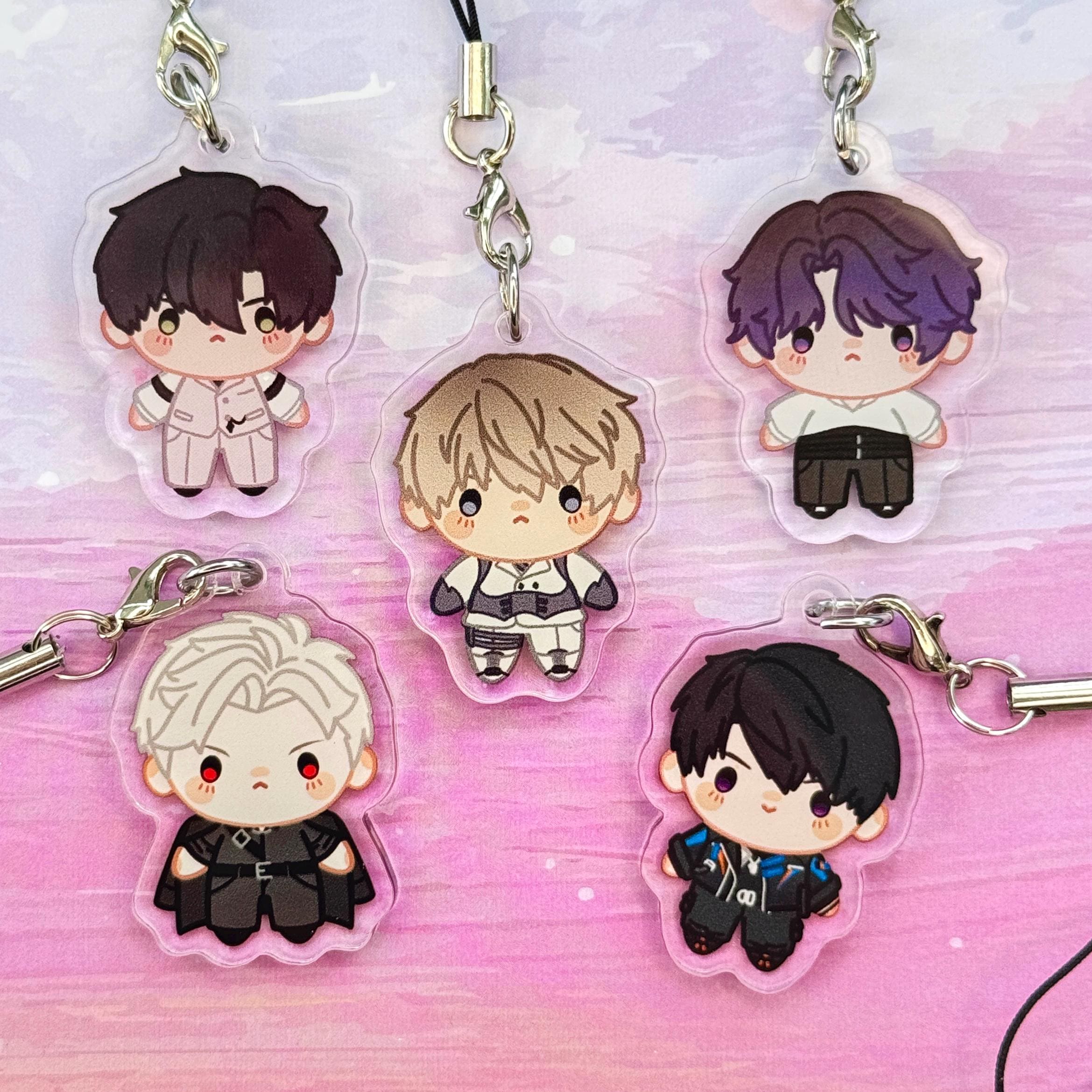 Love and Deepspace - Acrylic Phone Charms - Rafayel, Xavier, Zayne
