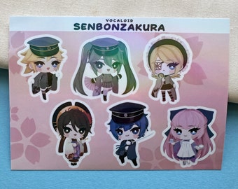 Senbonzakura - "Thousand Cherry Blossoms" Holographic Sticker Sheet - Hatsune Miku