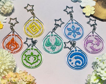 Genshin Vision Keychains