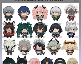 Zenless Zone Zero - Rainbow Holographic Chibi Stickers - Including Ye Shunguang