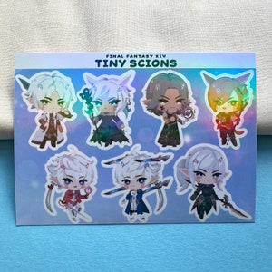 Final Fantasy XIV - 'tiny Scions' Holographic Sticker Sheet - Thancred ...