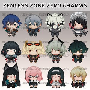 Zenless Zone Zero Acrylic Phone Charms (Including Astra Yao & Evelyn Chevalier)