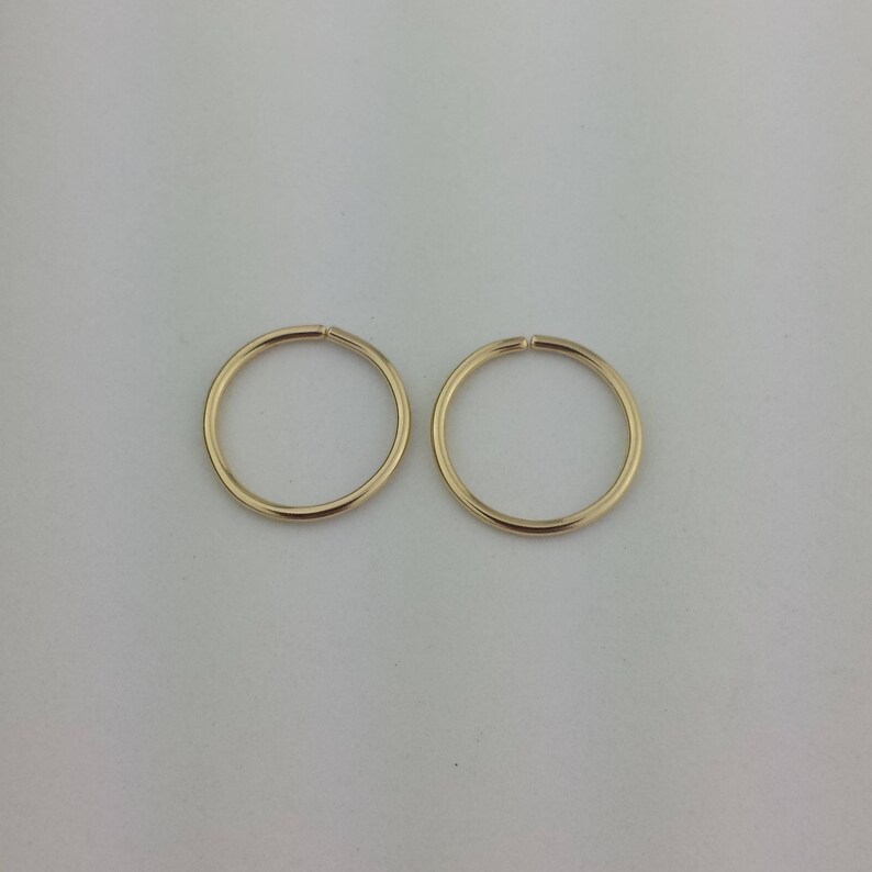 Gold Sleeper Hoop Earrings Tiny Solid Gold Hoops 14k 18k Etsy
