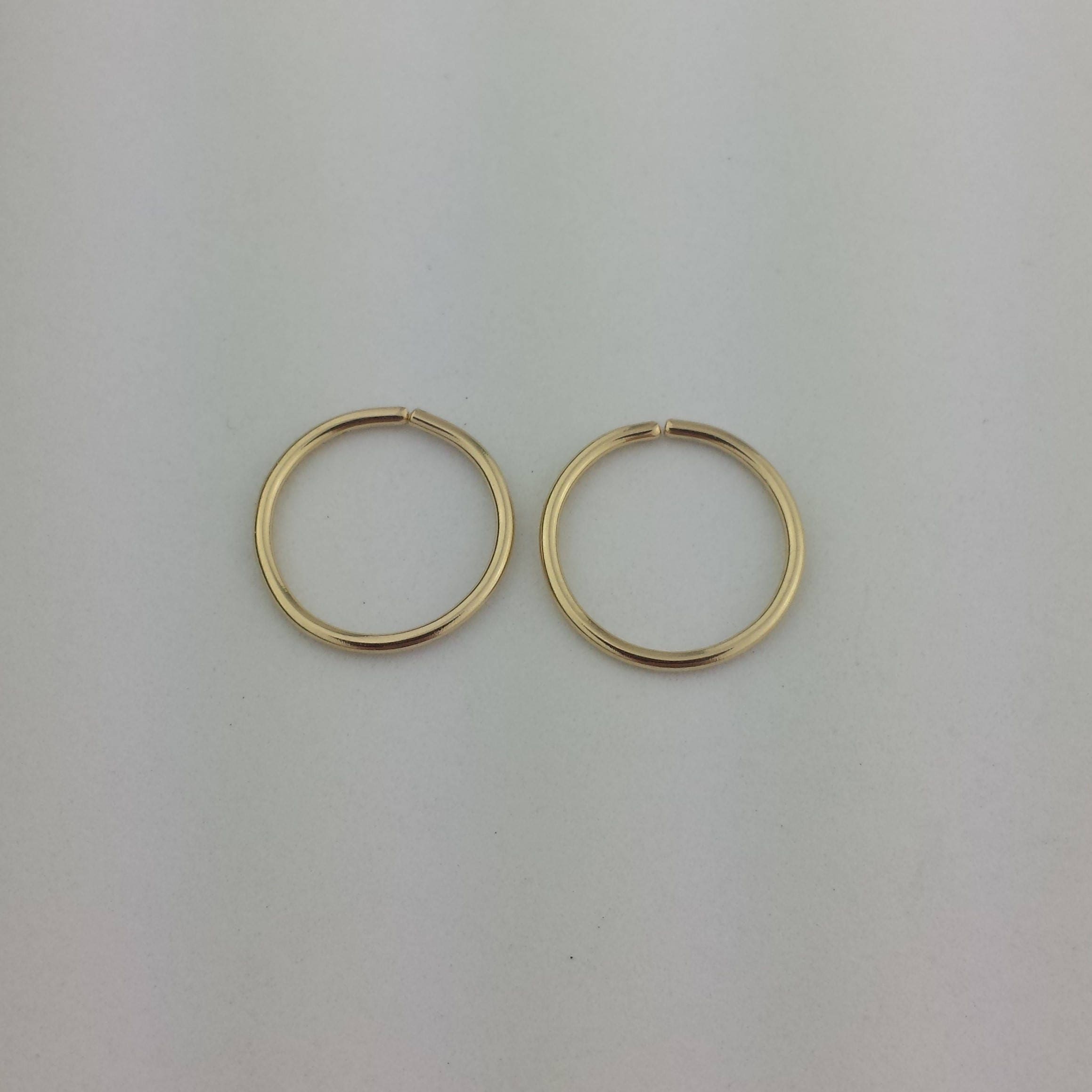 Gold Sleeper Hoop Earrings Tiny Solid Gold Hoops 14k 18k Etsy