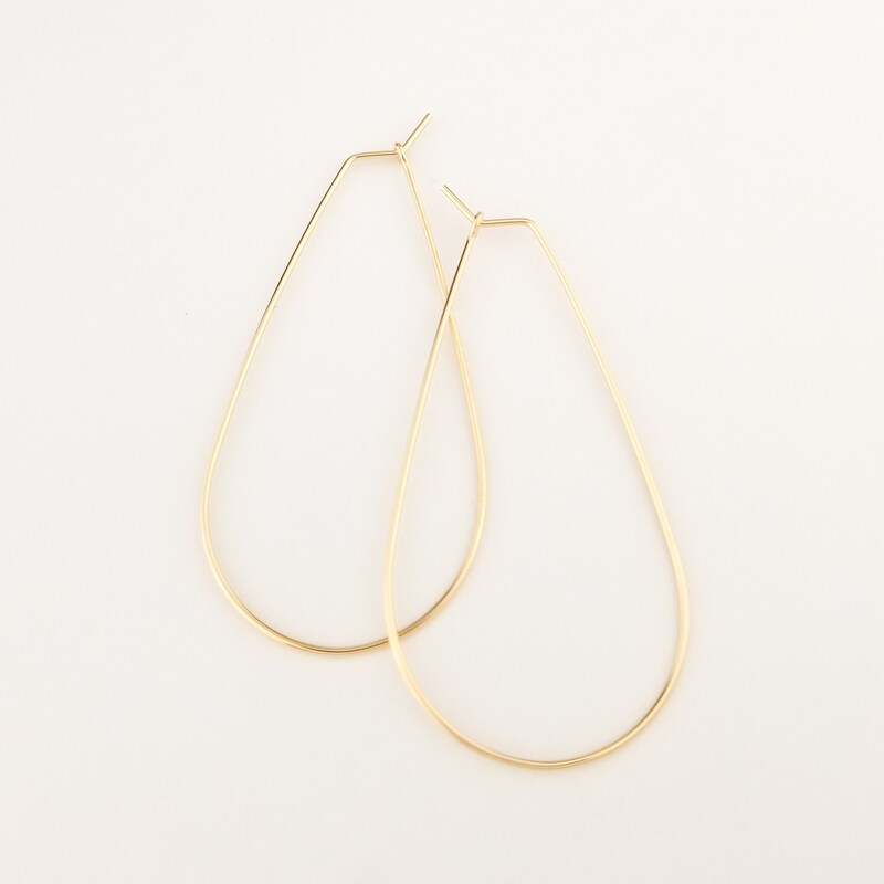 Gold Teardrop Earring main image 1