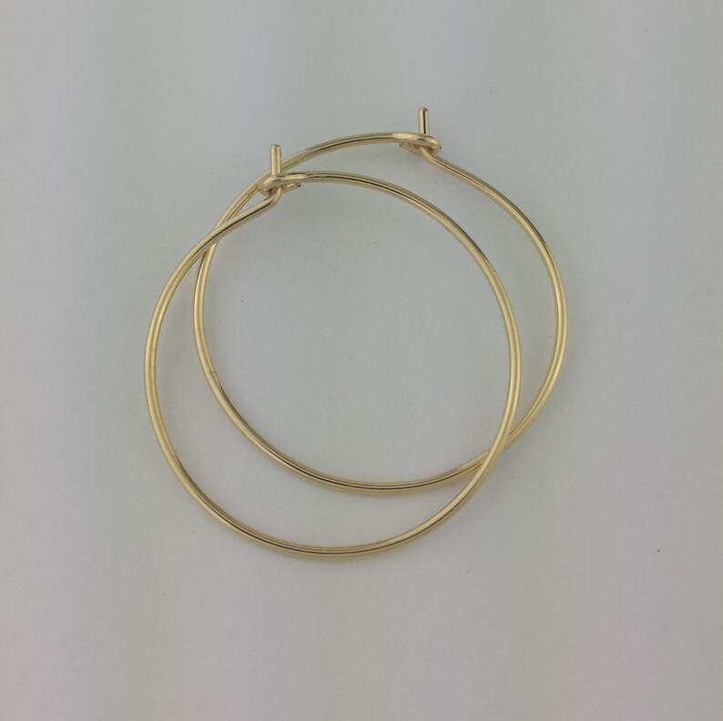 18k Gold Hoop 20 Gauge Solid Gold Hoops Hammered Gold Earrings Round Hoops Thin 18k Solid Gold Hoop Earrings