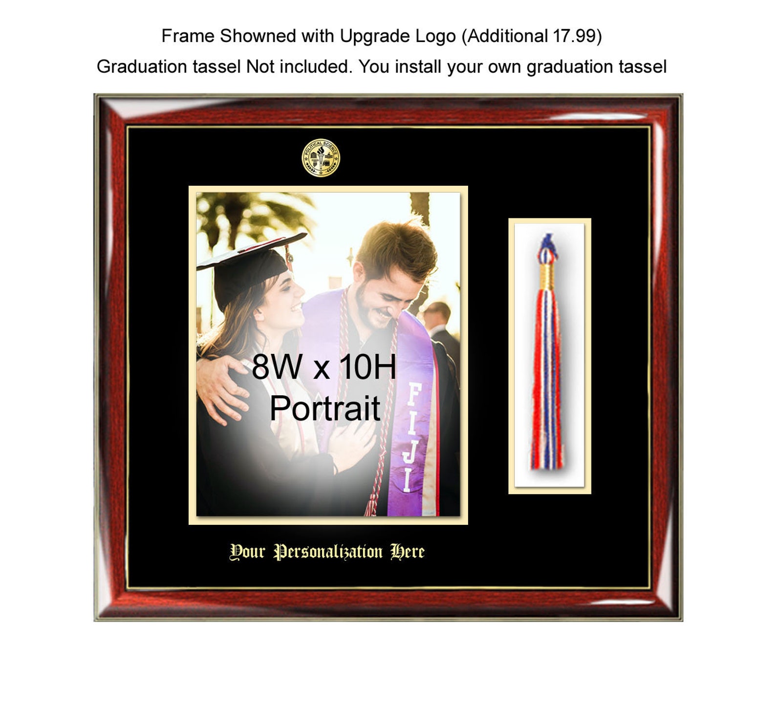 Graduation Picture Frame with 8x10 Photo and Graduation Tassel Etsy
