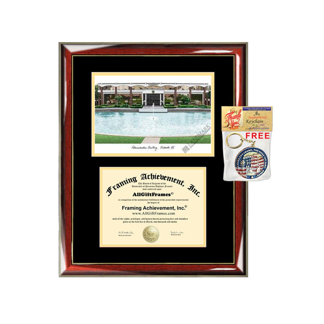 UCF Diploma Frames University of Central Florida Lithograph Frame