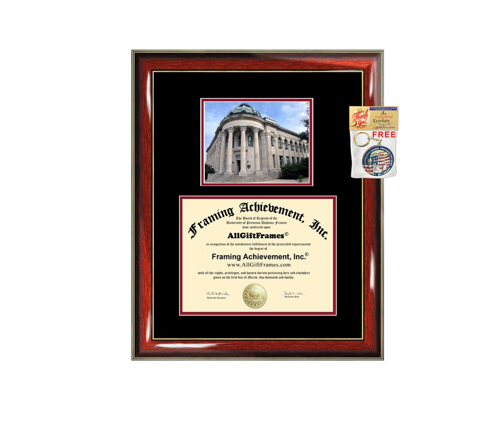 American University diploma frame campus certificate American Etsy Italia