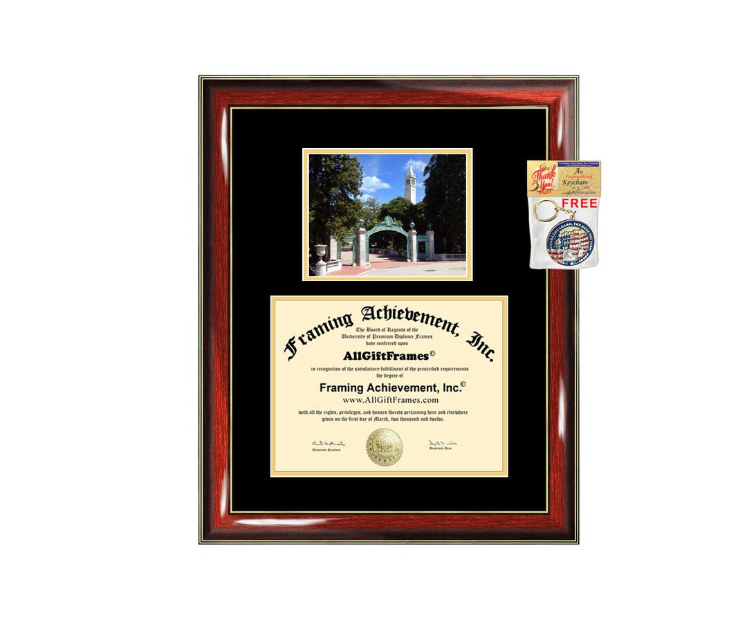UC Berkeley Diploma Frame UCB University of California Etsy