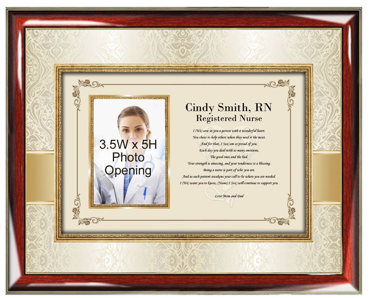 Nurse Picture Frame Registered Nurse BSN Practioner Gift Etsy