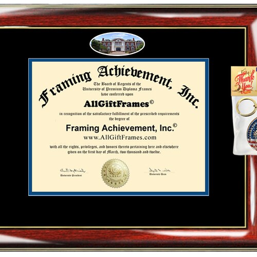 University of New Haven diploma frame campus photo UNH certificate shops framing graduation plaque holder case graduate degree gift college case