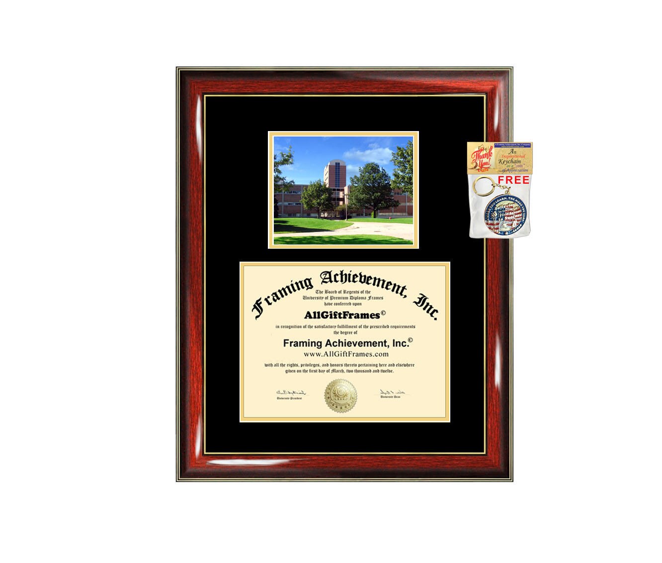 Oakland University Diploma Frame Campus Degree Certificate Etsy